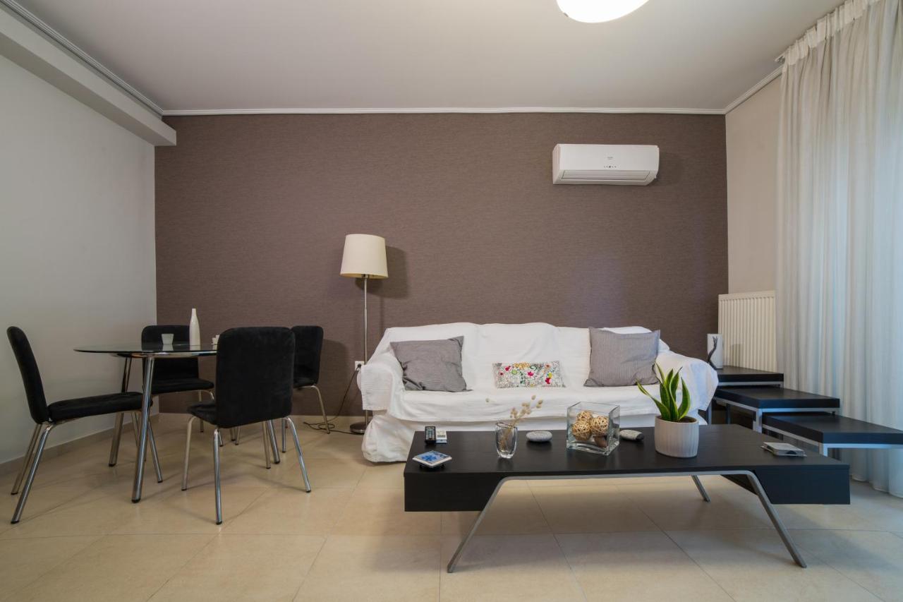 Lovely New Βuild Flat Near Metro - Free Parking Athén Kültér fotó