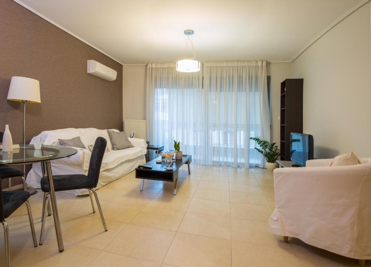 Lovely New Βuild Flat Near Metro - Free Parking Athén Kültér fotó
