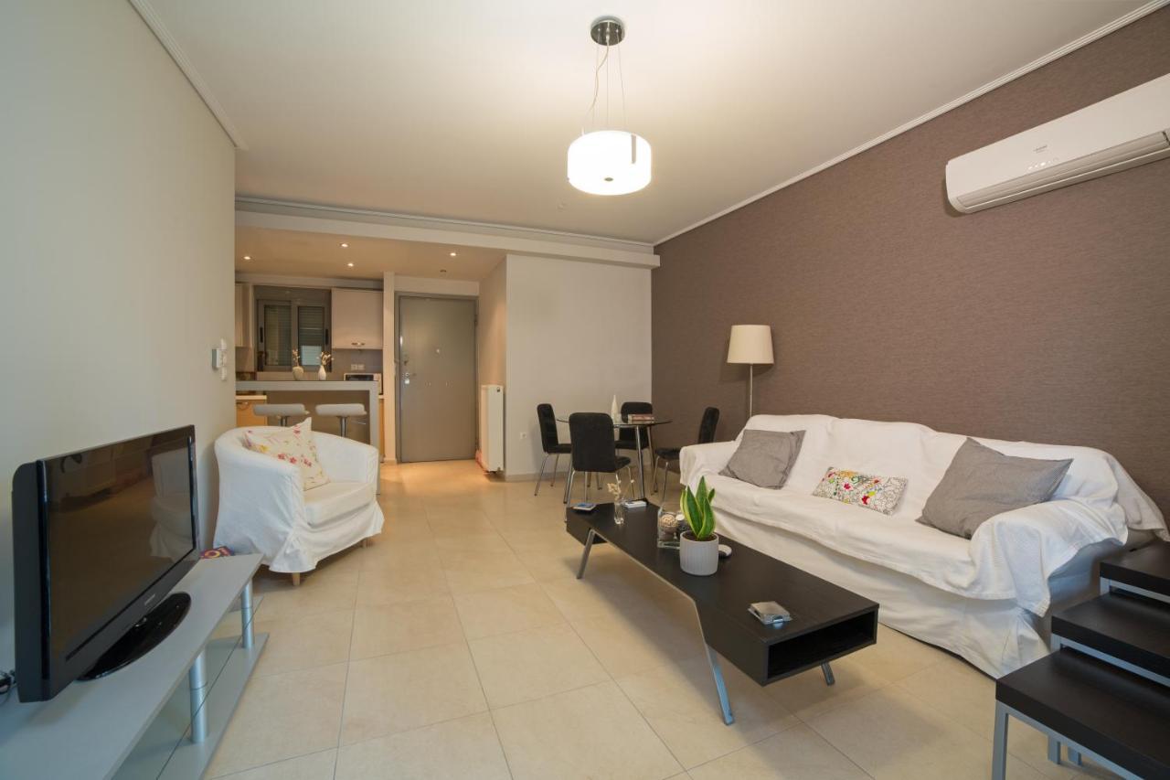 Lovely New Βuild Flat Near Metro - Free Parking Athén Kültér fotó